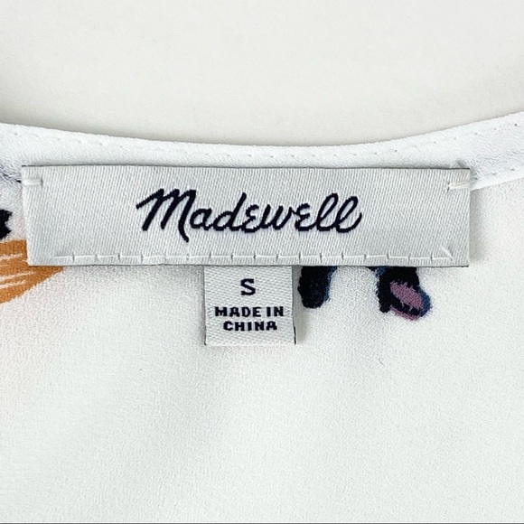 Madewell Short Sleeve Button Down Back Blouse Size Small - Picture 7 of 8